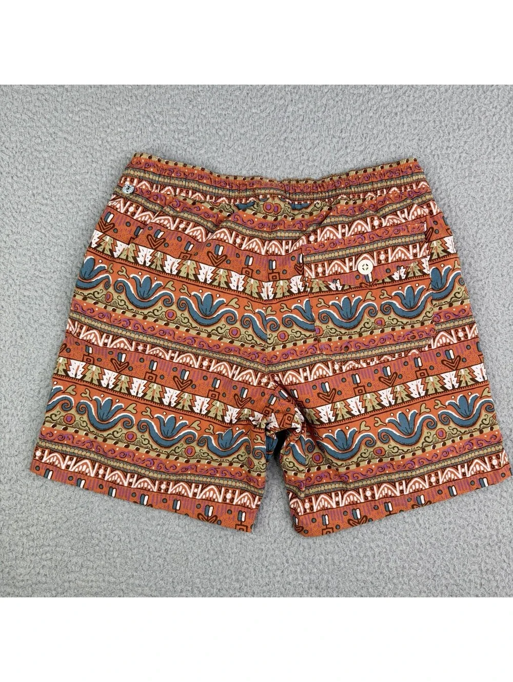 J.Crew Original Swimwear Aztec Print Mesh Lined Swim Trunks Men's Small (28x6)